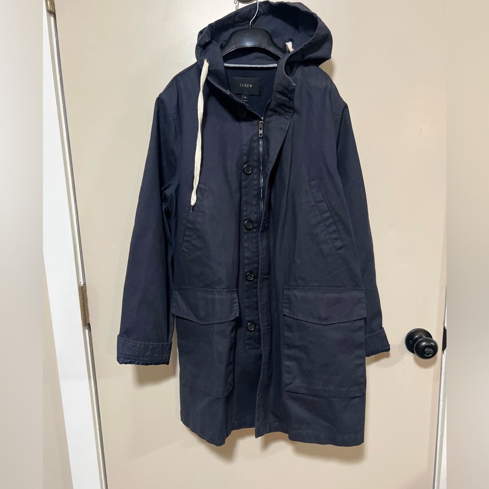 J.Crew women’s canvas navy Barn Jacket size 12